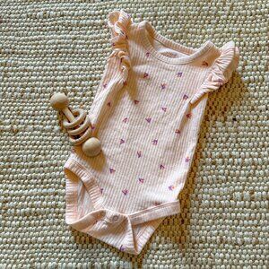 Light Pink Onesie with Ruffle Sleeve, Cat & Jack 0-3M